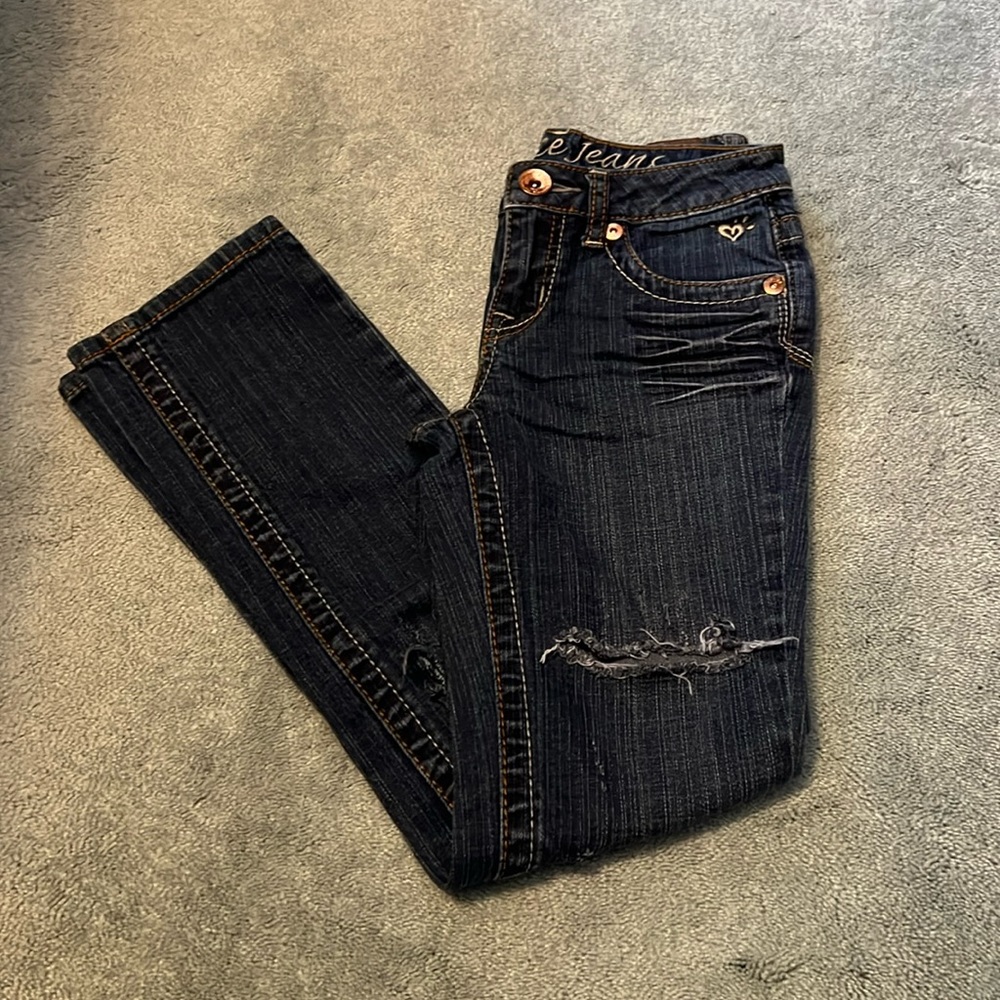 Justice Distressed Jeans.